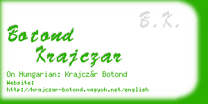 botond krajczar business card