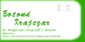 botond krajczar business card